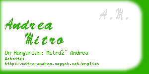 andrea mitro business card